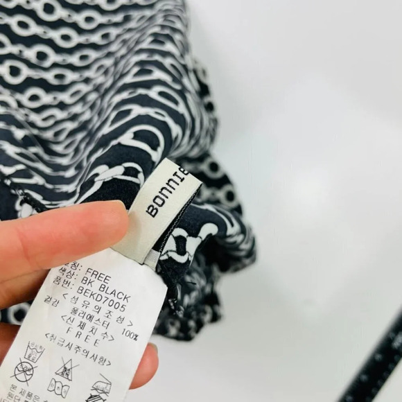 Bonnie Alex Black Chains Midi Skirt Size‎ Medium - Picture 6 of 7